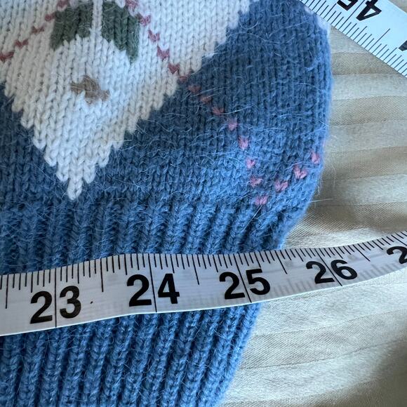 Vintage Alfred Dunner argyle fair isle pattern snowflake granny sweater 3X - Picture 6 of 8